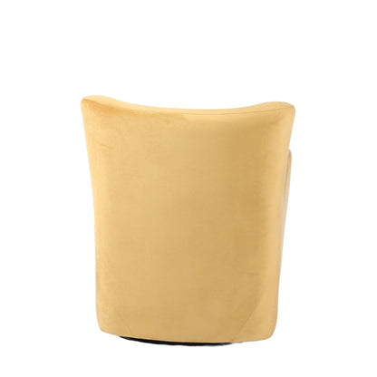 BroDeals Arm Chairs, Recliners & Sleeper Chairs Cairo Swivel Armchair - Gold Velvet