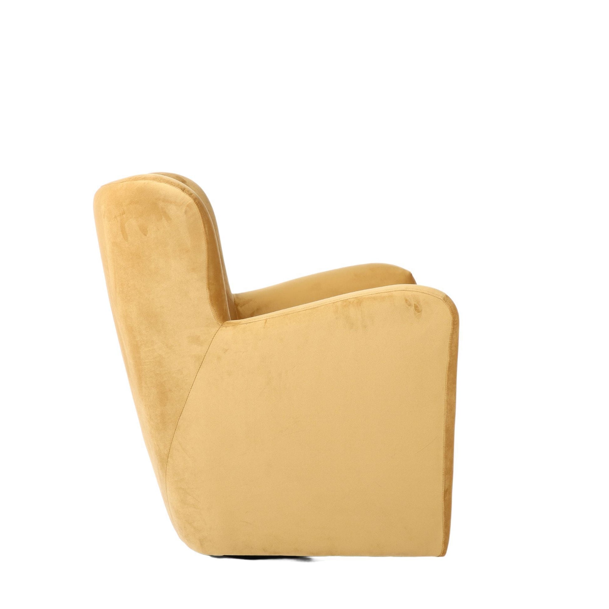 BroDeals Arm Chairs, Recliners & Sleeper Chairs Cairo Swivel Armchair - Gold Velvet
