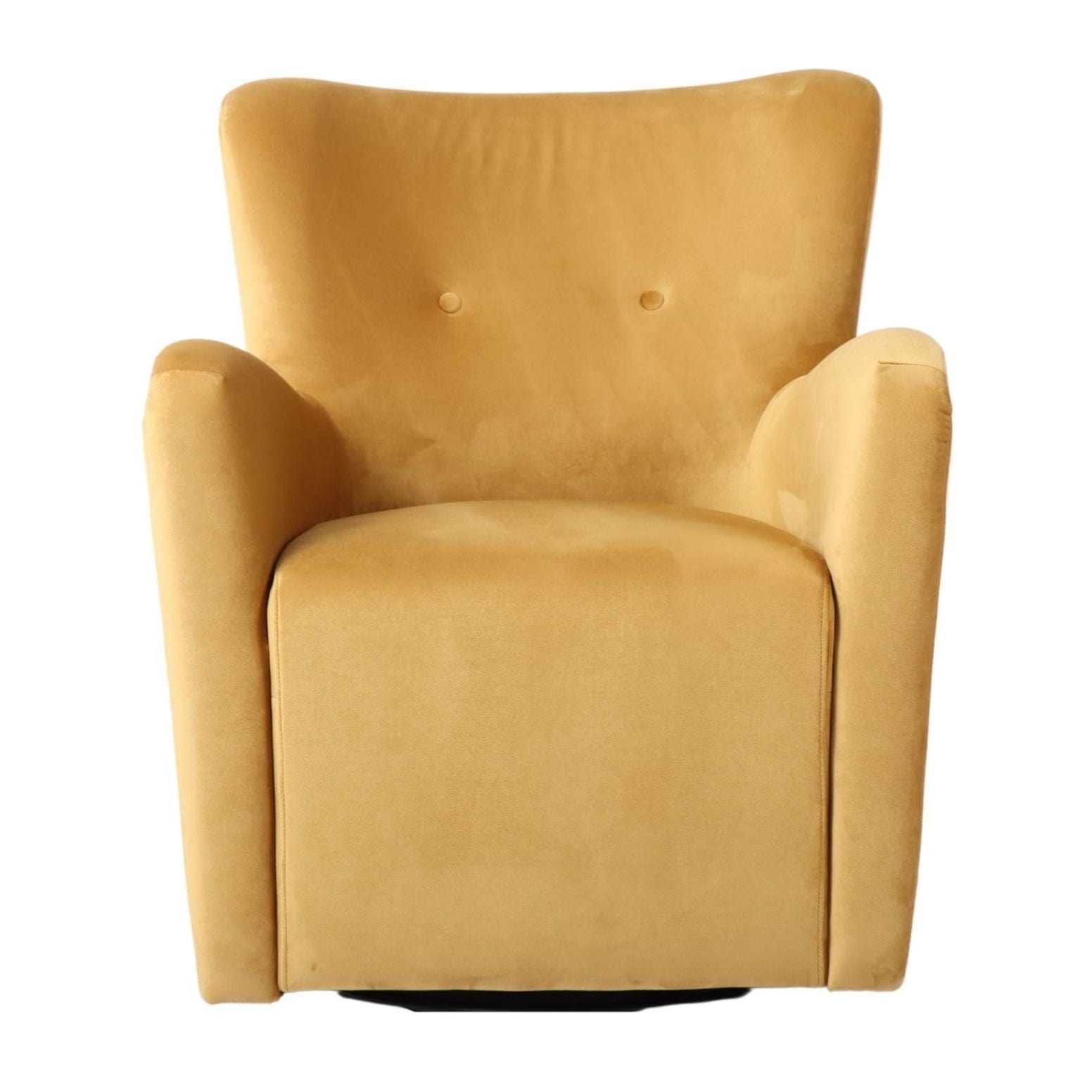 BroDeals Arm Chairs, Recliners & Sleeper Chairs Cairo Swivel Armchair - Gold Velvet