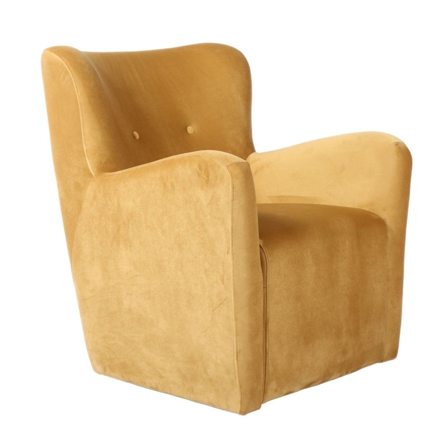 BroDeals Arm Chairs, Recliners & Sleeper Chairs Cairo Swivel Armchair - Gold Velvet
