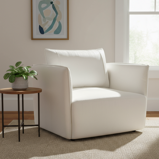 Extra Large Armchair - White