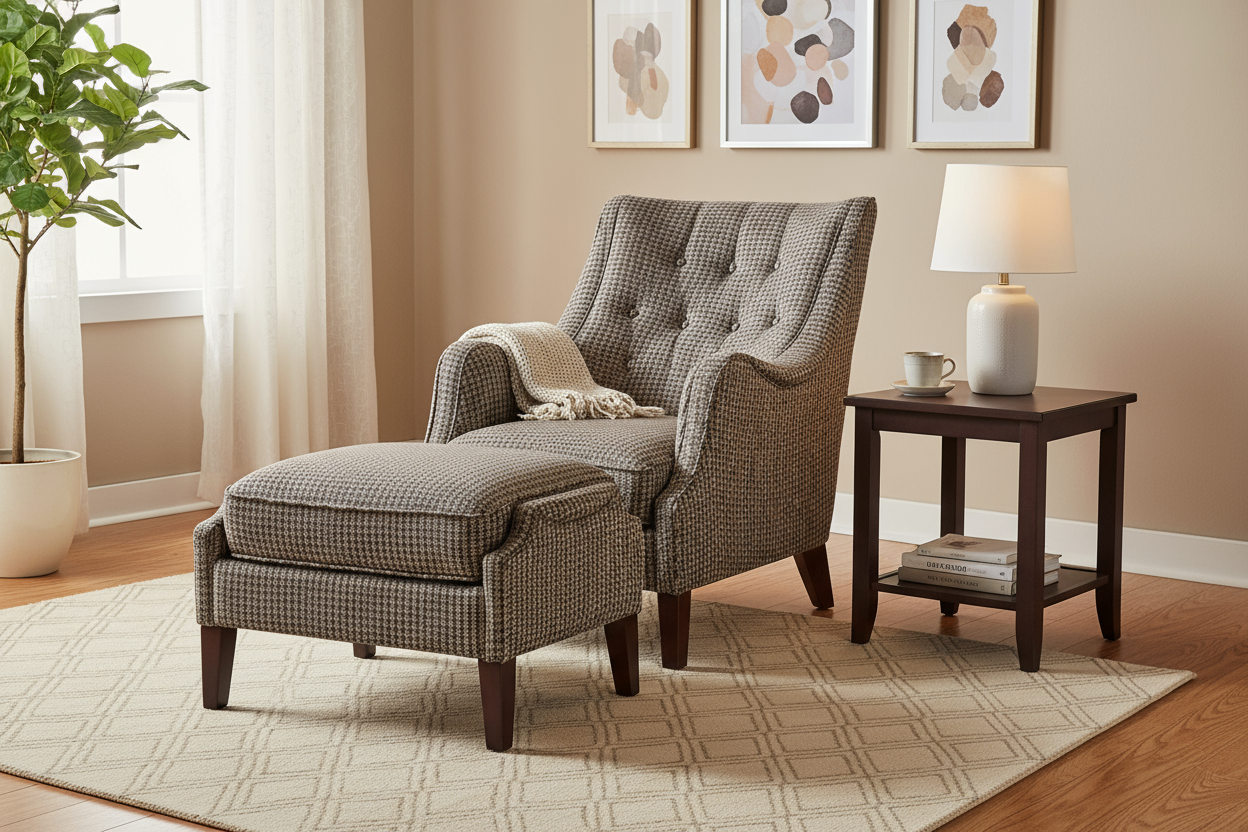 Leisure Armchair and Ottoman