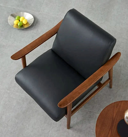 BroDeals Arm Chairs, Recliners & Sleeper Chairs Mid-Century Armchair Black