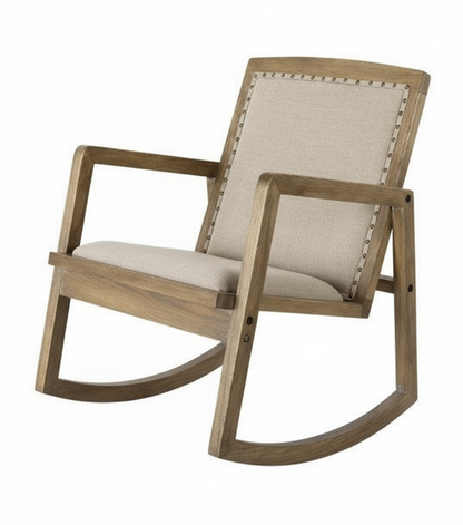 Rocking Armchair - Oak/Linen