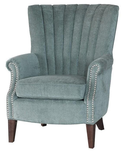 BroDeals Arm Chairs, Recliners & Sleeper Chairs Wingback Armchair - Teal Blue