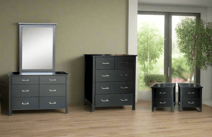 BroDeals Bedroom Suite Tina Black Bedroom Suite - Set of 4