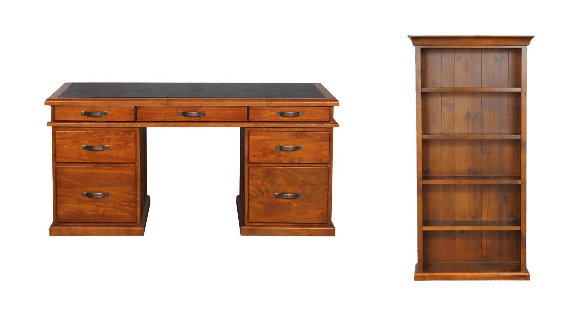 BroDeals Bookcase Felton Desk with Bookcase