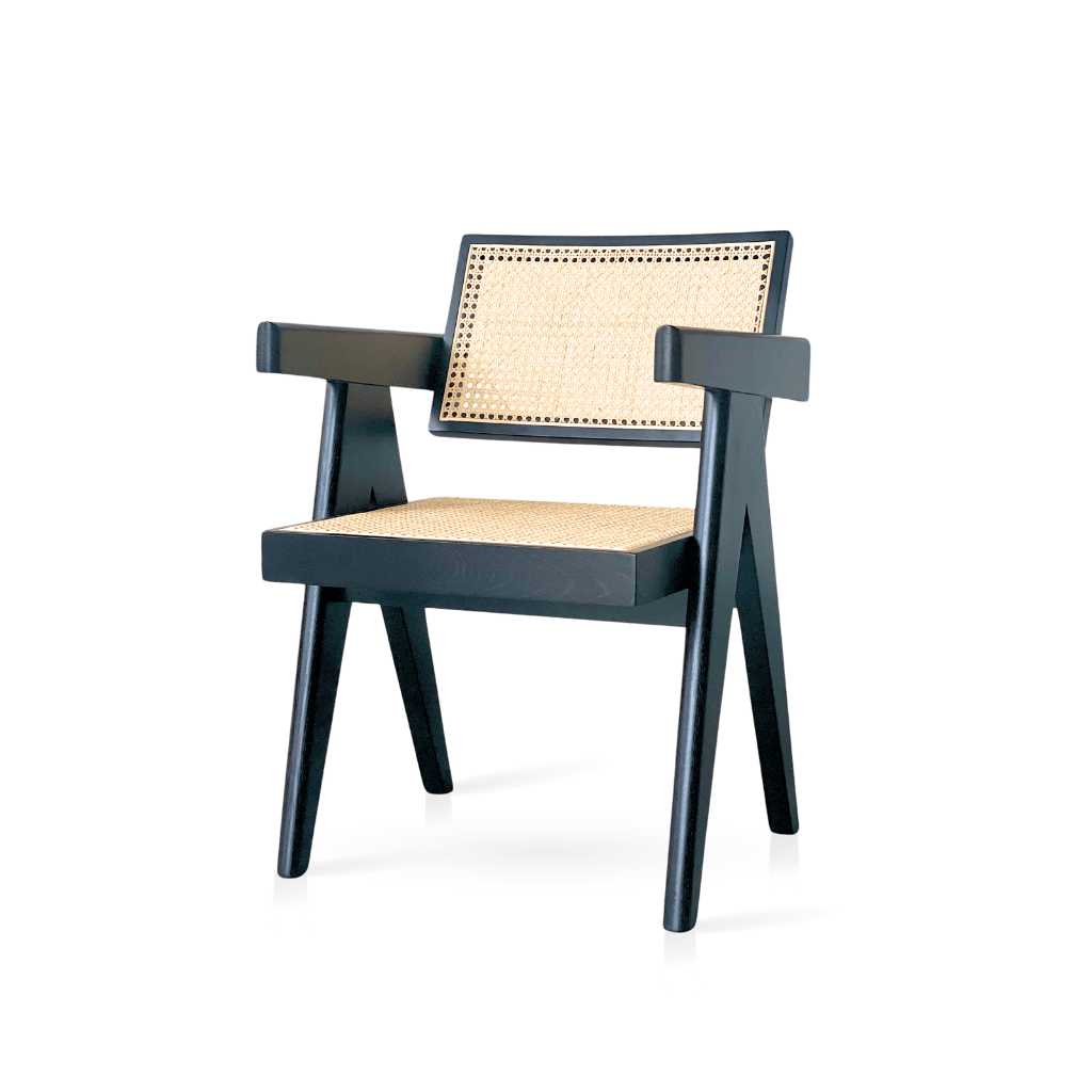 BroDeals Dining Chair Liverpool Rattan Armchair | Dining Chair - Black