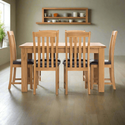 BroDeals Kitchen & Dining Furniture Sets Oak Dining Suite 6 Seater