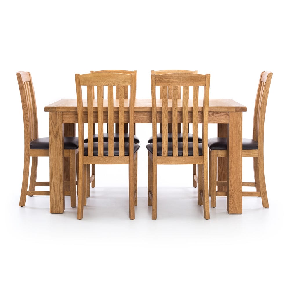 BroDeals Kitchen & Dining Furniture Sets Oak Dining Suite 6 Seater