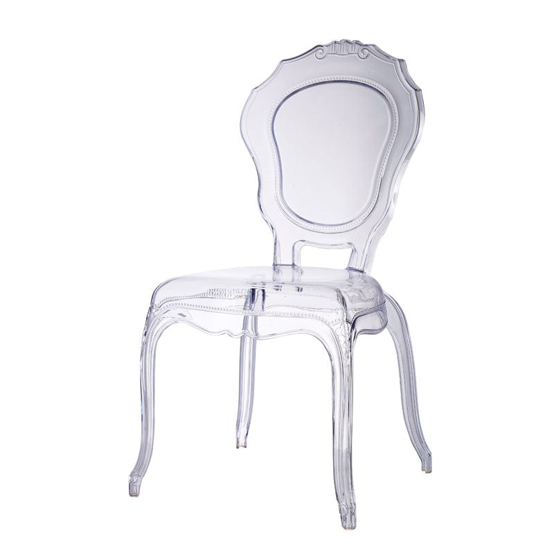 BroDeals Kitchen & Dining Room Chairs 1 Chair Clear Louis Dining Chair Indoor/Outdoor