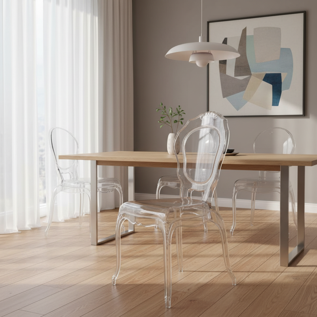 Clear Louis Dining Chair Indoor/Outdoor