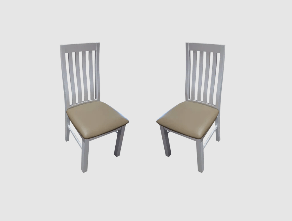 BroDeals Kitchen & Dining Room Chairs Ashland Dining Chairs Set of 2 -PU PAD