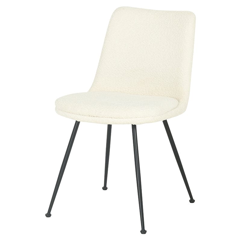 BroDeals Kitchen & Dining Room Chairs Boucle Dining Chair - Ivory