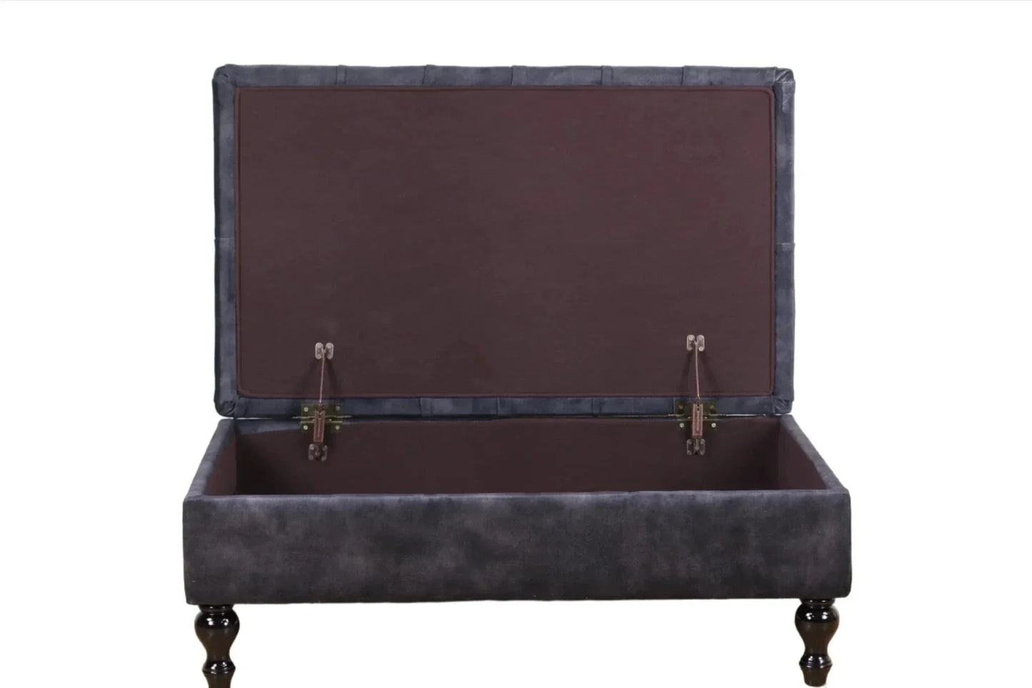 BroDeals Ottoman Ottoman with Storage - Charcoal