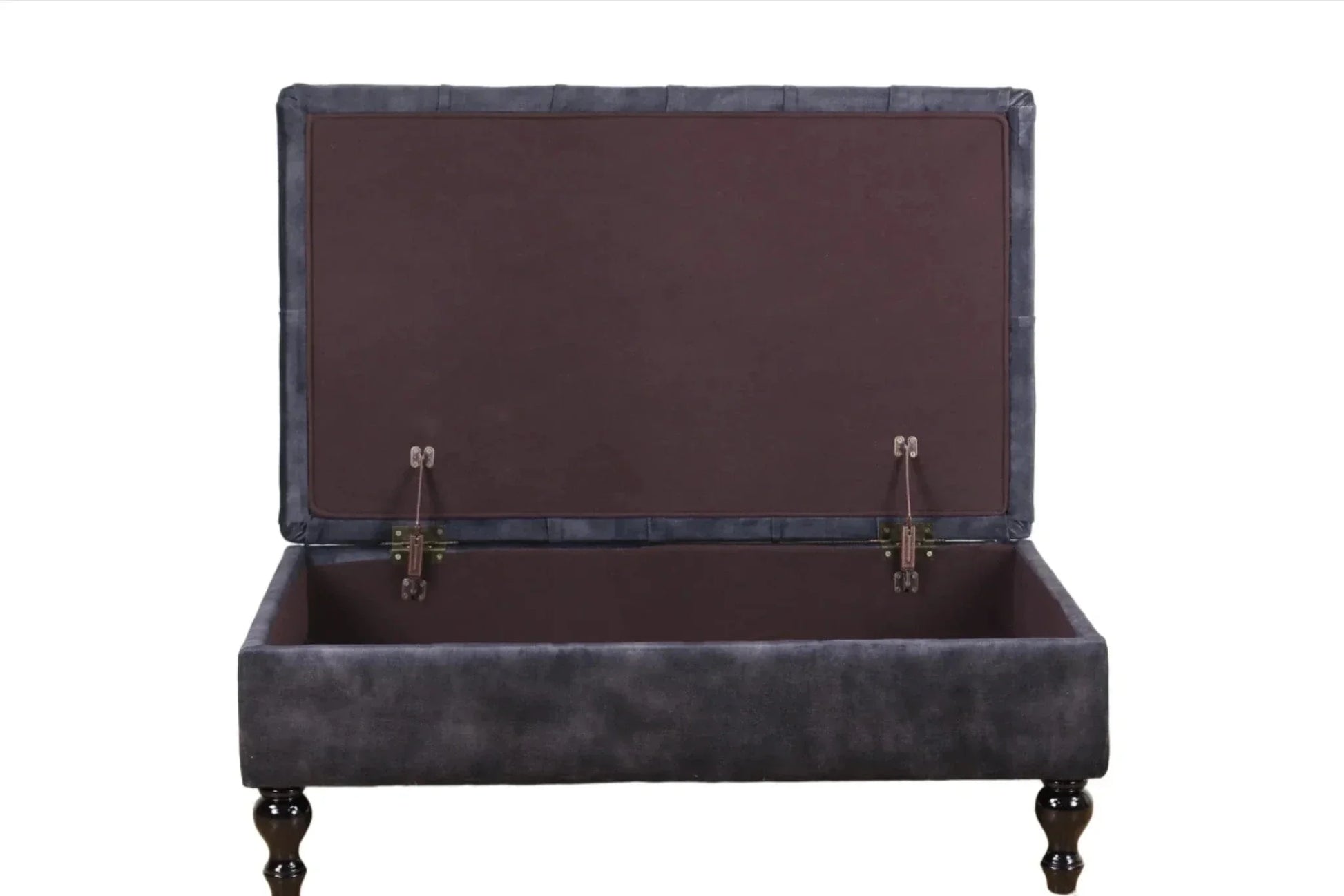 BroDeals Ottoman Ottoman with Storage - Charcoal