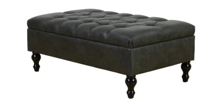 BroDeals Ottoman Ottoman with Storage - Charcoal