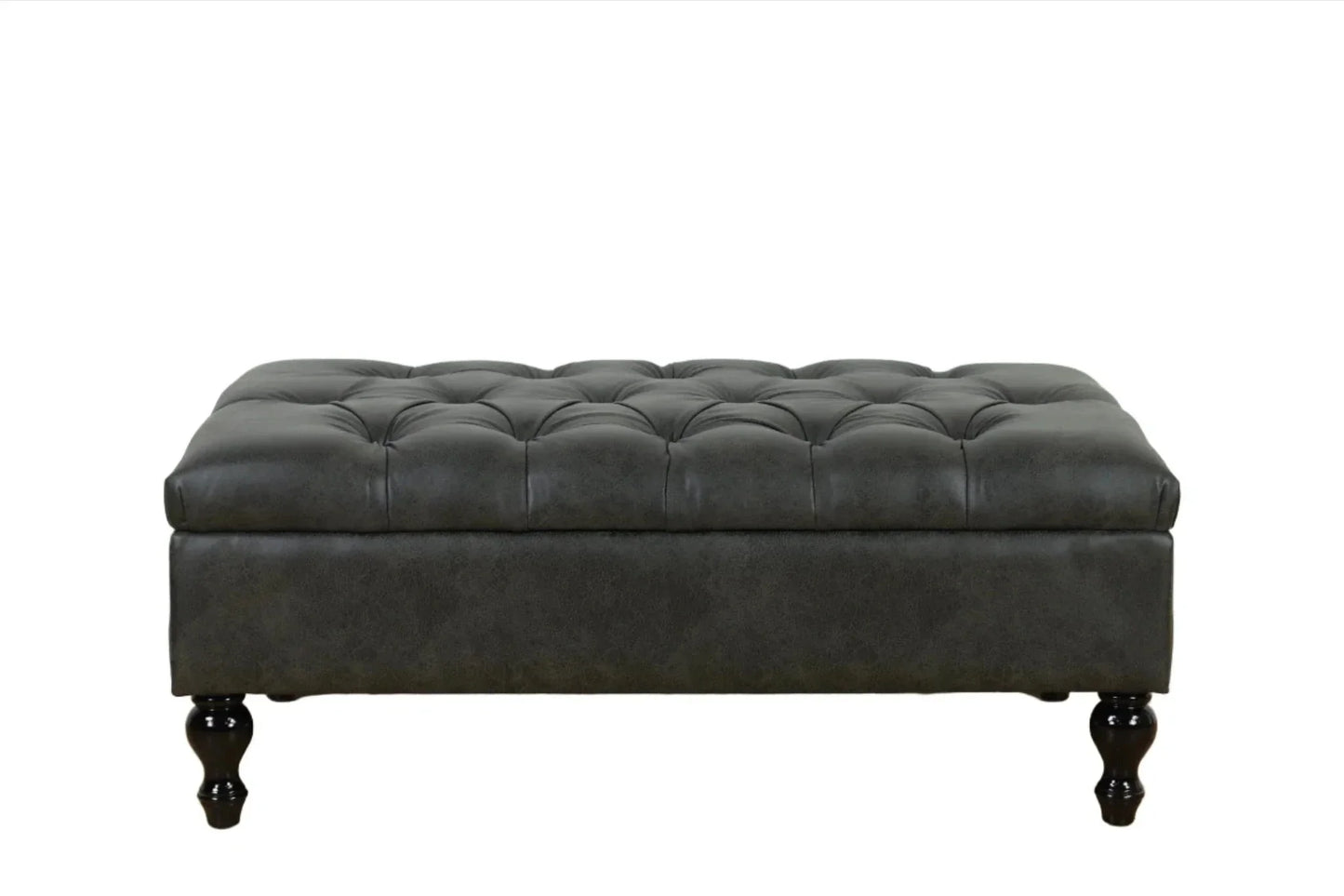 BroDeals Ottoman Ottoman with Storage - Charcoal