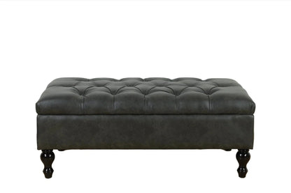BroDeals Ottoman Ottoman with Storage - Charcoal