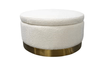 BroDeals Ottomans Boucle Ottoman With Storage