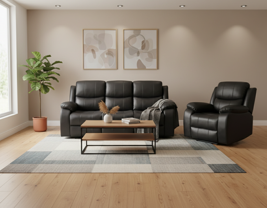 Katie Recliner Sofa Set - 3RR + R