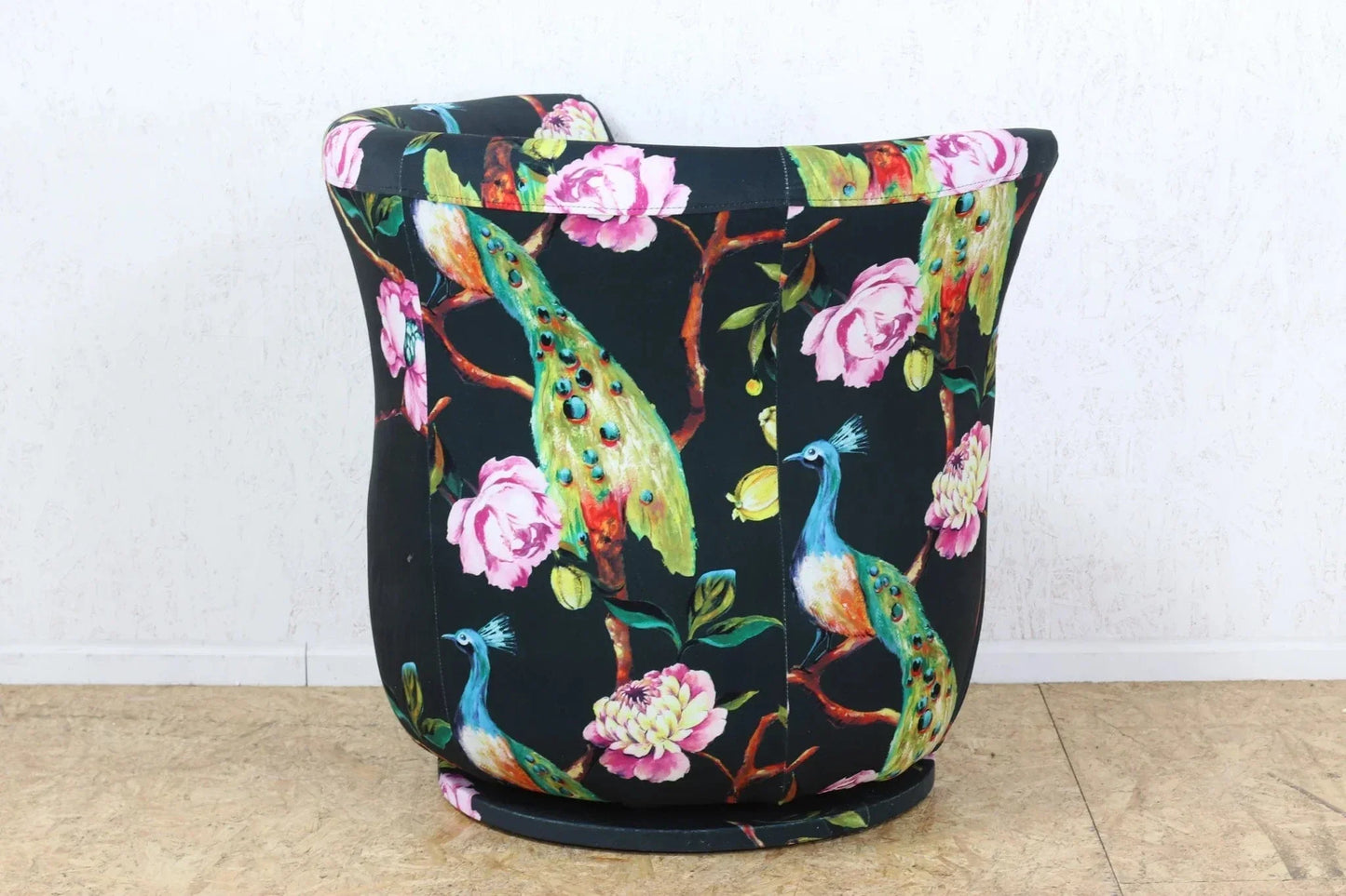 BroDeals Swivel Chair Peacock Tub Swivel Chair