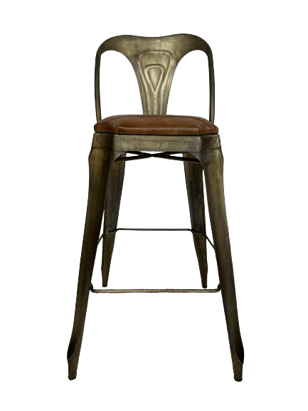 BroDeals Table & Bar Stools Mid Century Leather Barstool