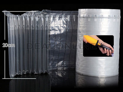 20cm*10M Air Columns Cushion Packaging Wrap with 1 Free Manual Air Pump