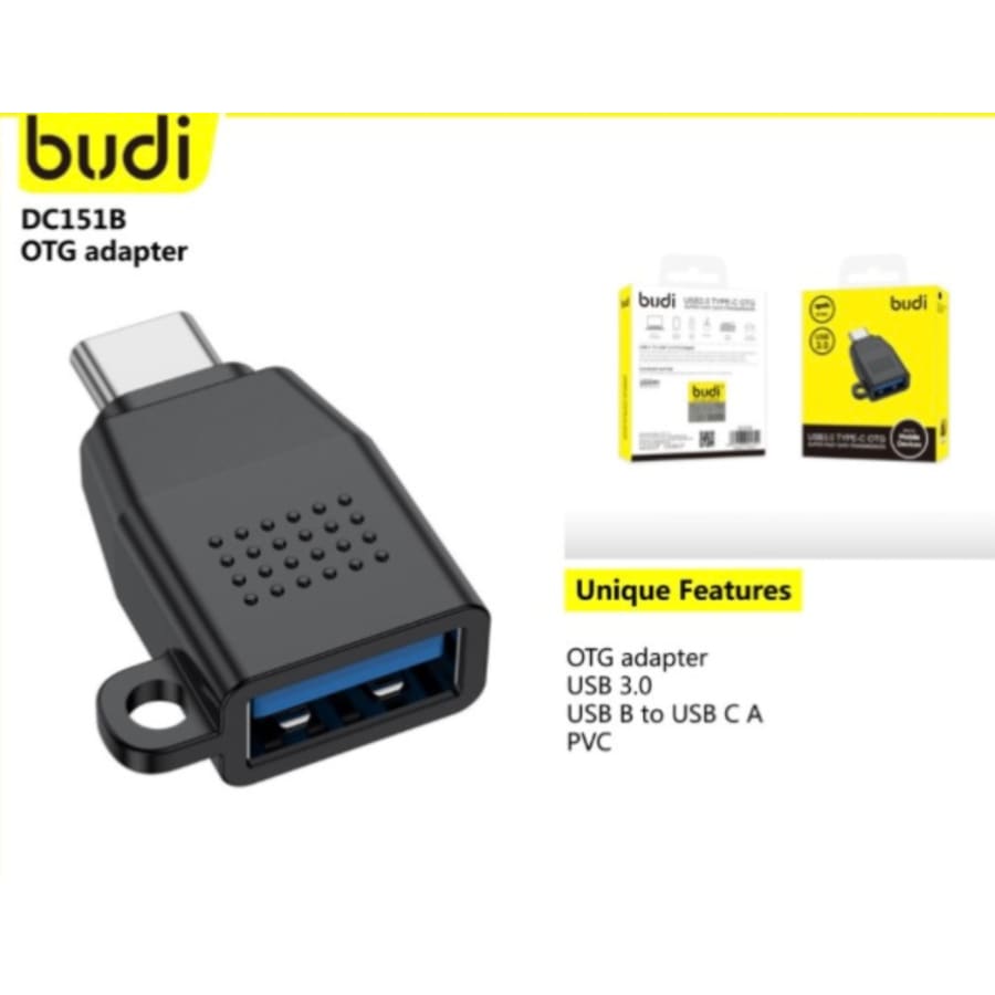 Budi USB 3.0 Type-C OTG Adapter DC151B