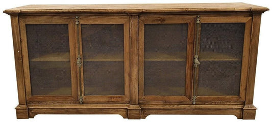 Online8 Reclaimed Elm Sideboard with Chickenwire Doors Buffets & Sideboards