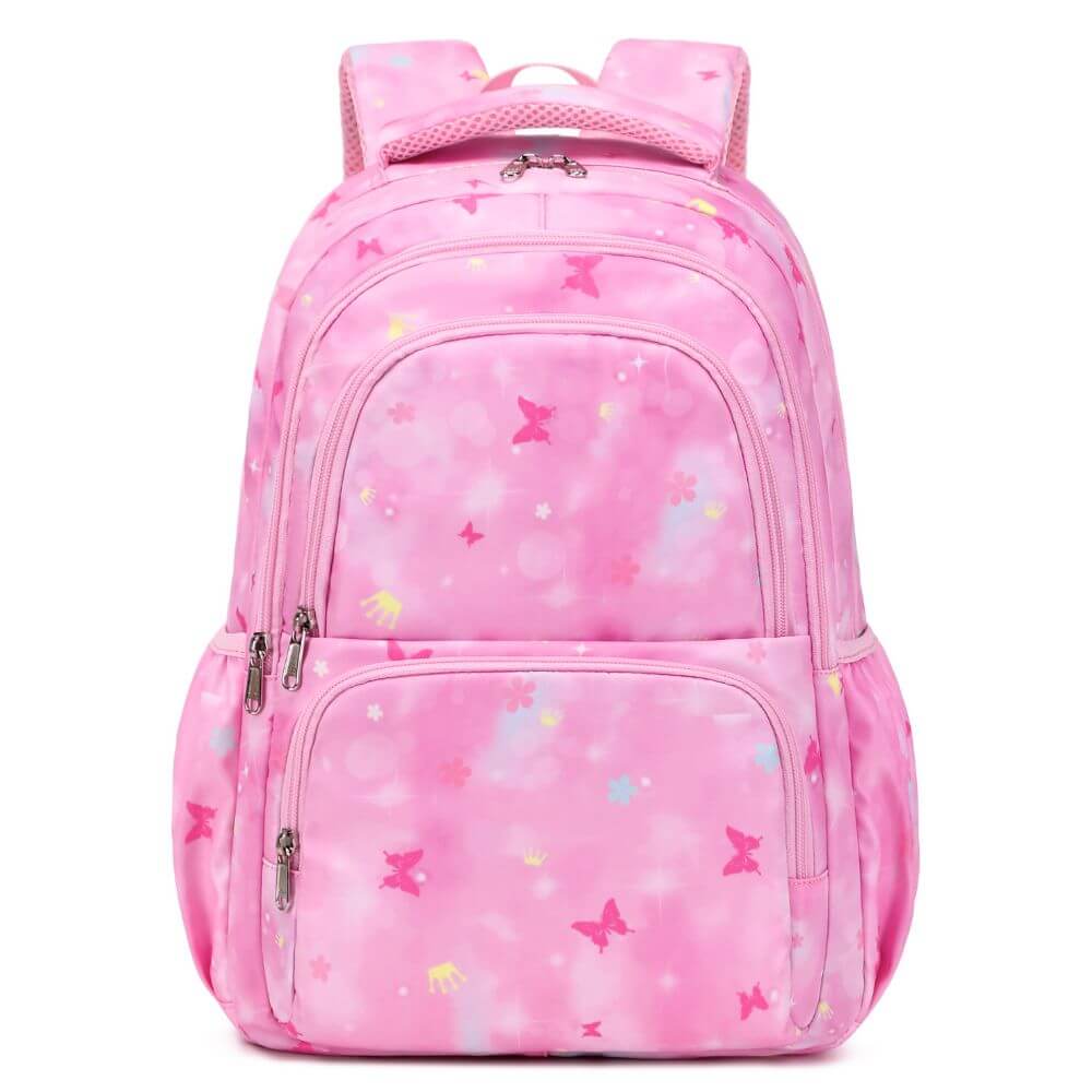 Purple & Pink School Bag for Girls & Kids Backpack | Butterfly