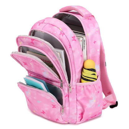 Purple & Pink School Bag for Girls & Kids Backpack | Butterfly