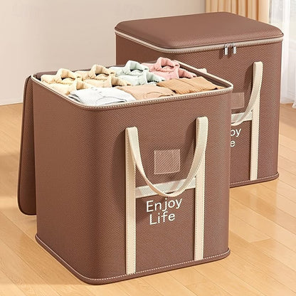 Extra Large Foldable Zipper Storage Bag – Wardrobe Organiser & Moving Box YN01605