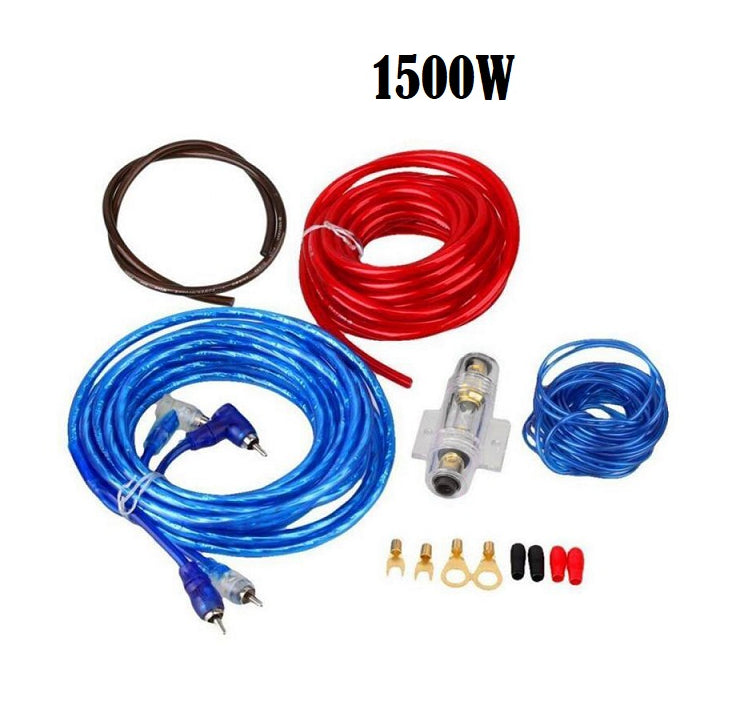 1500W Car Audio Subwoofer Car AMP Wiring Kit Cable Fuse Holder Wire Cable
