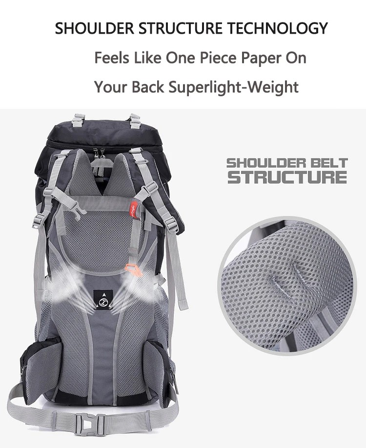 60L Camping Backpack – Ideal for Hiking, Climbing and Mountaineering ZYQS7146