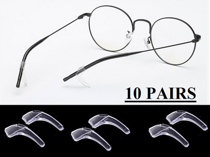 10 Pairs Eyeglasses Silicon Antislip Holder Glasses Cover Ear Hook Retainer - L