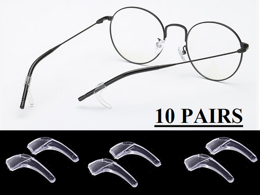 10 Pairs Eyeglasses Silicon Antislip Holder Glasses Cover Ear Hook Retainer - L