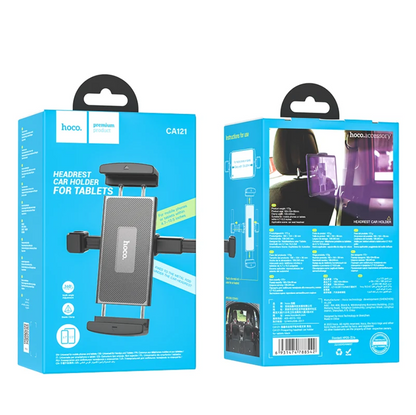 Car Back Seat Tablet & Phone Holder – Adjustable Headrest Mount (CA121)