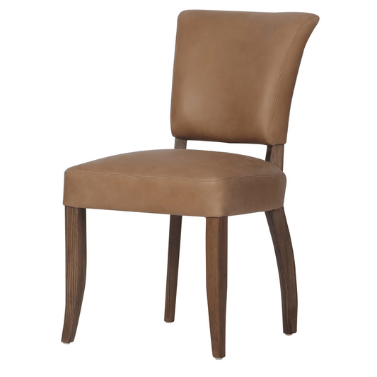 Cairo Dining Chair - Tan & Walnut at online8 furniture store Auckland