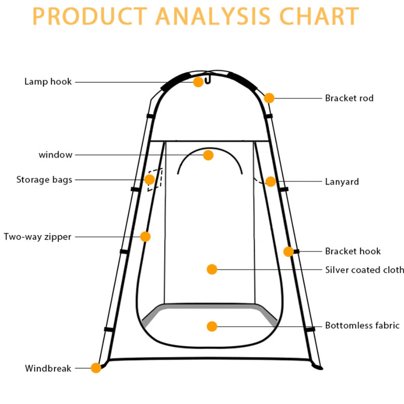 Portable Camping Shower Tent /Toilet Tent