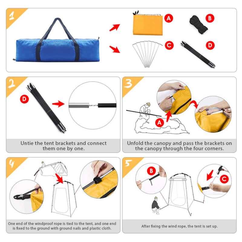 Portable Camping Shower Tent /Toilet Tent