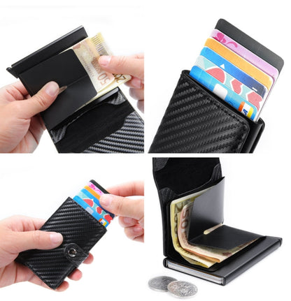 RFID Clip Wallet with Premium PU Leather