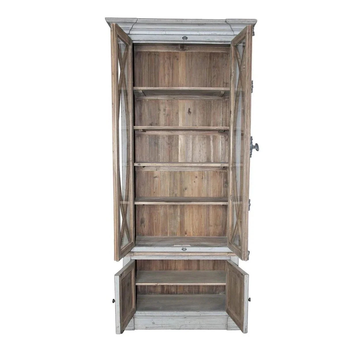 Cardenas Old Pine Display Cabinet | Bookcase at online8 furniture store Auckland