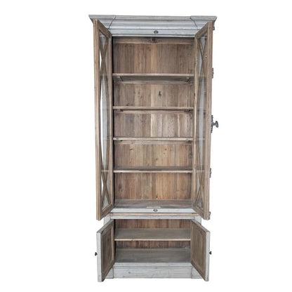 Cardenas Old Pine Display Cabinet | Bookcase at online8 furniture store Auckland