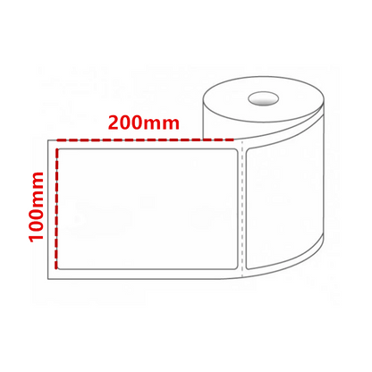 12 Rolls Premium 100x200mm Direct-thermal labels 250pcs/roll Self Adhesive Label