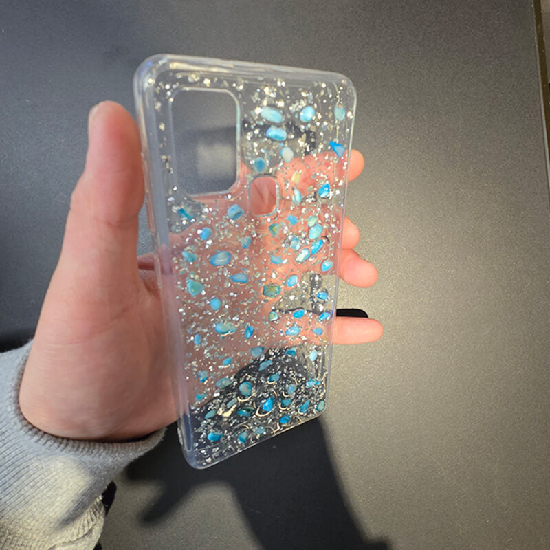 Blink Stone Back Shockproof Compatible with Samsung A21s 2020 Case