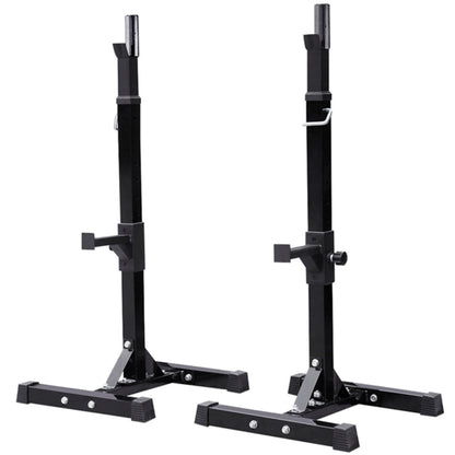 Pair of Adjustable Squat Rack Standard 45-70 Inch Solid Steel Squat Stand
