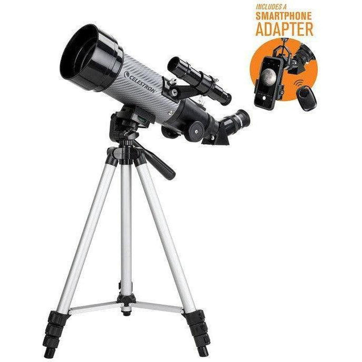 Celestron Travel Scope 70 DX Portable Telescope With Smartphone Adapter