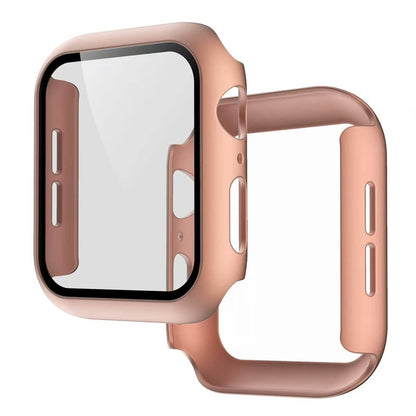 All-Round Clear PC Case with Glass Screen Protector Compatible with Apple Watch 40mm