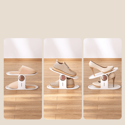 Mobie 2 Set Space Saving Shoe Rack Organizer with Adjustable Angle E24270